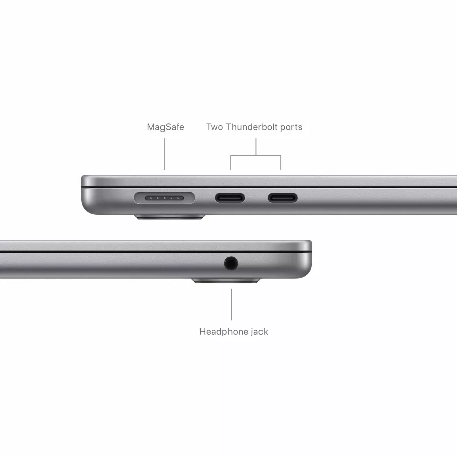 Apple MacBook Air 13.6"  Apple M3 (8C CPU/10C GPU), 24 GB, 512 GB, Space Gray, 2024 — Image №7
