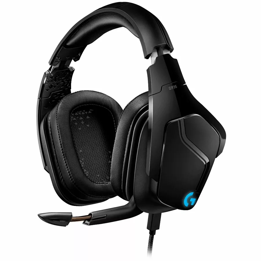 Ασύρματο Ακουστικό LOGITECH G935 με μικρόφωνο, Μαύρο — Εικών №1