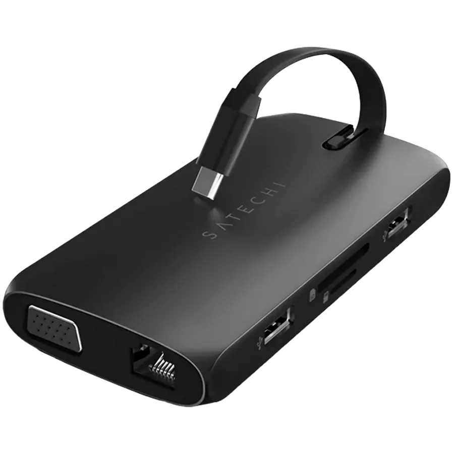 SATECHI  Многопортовый адаптер Type-C On-the-Go Multiport Adapter Чёрный — image №3