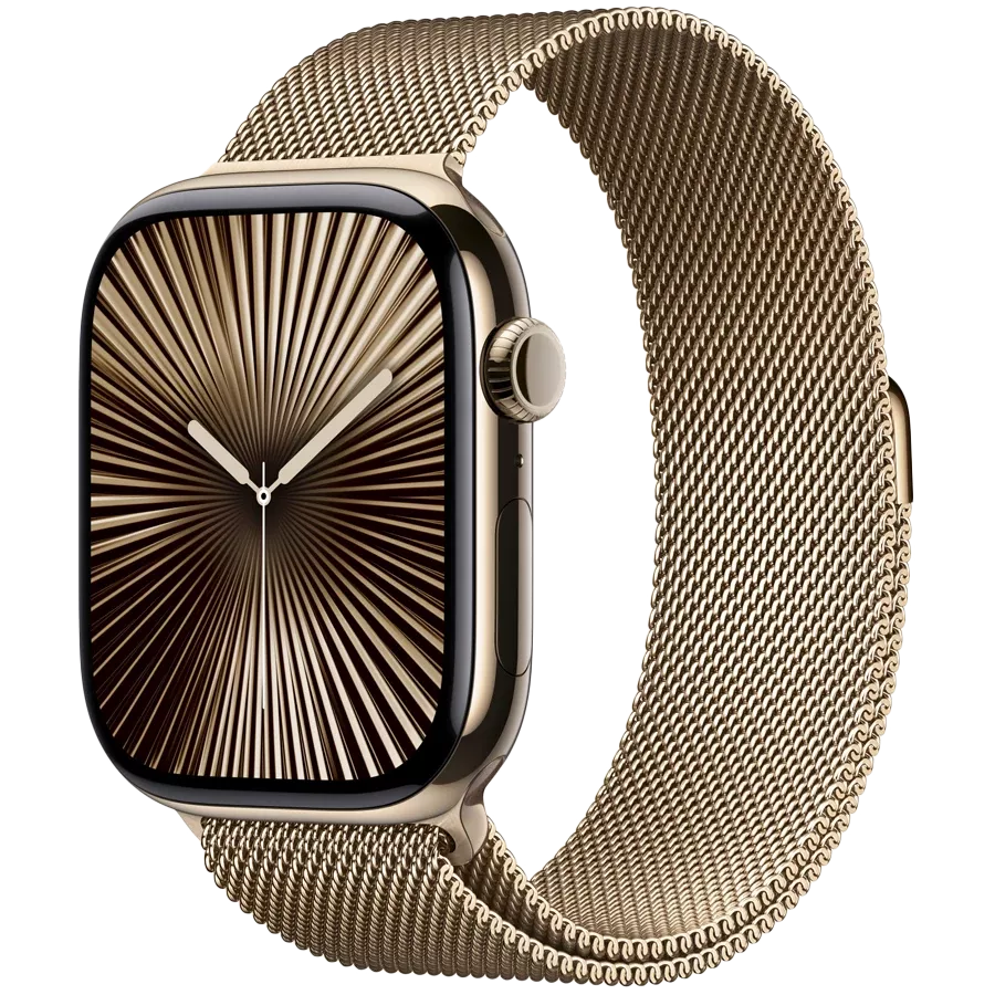 APPLE 46mm Milanese Loop Ремінець Milanese Loop Золотий за Apple Watch 44/46 mm — Зображення №2