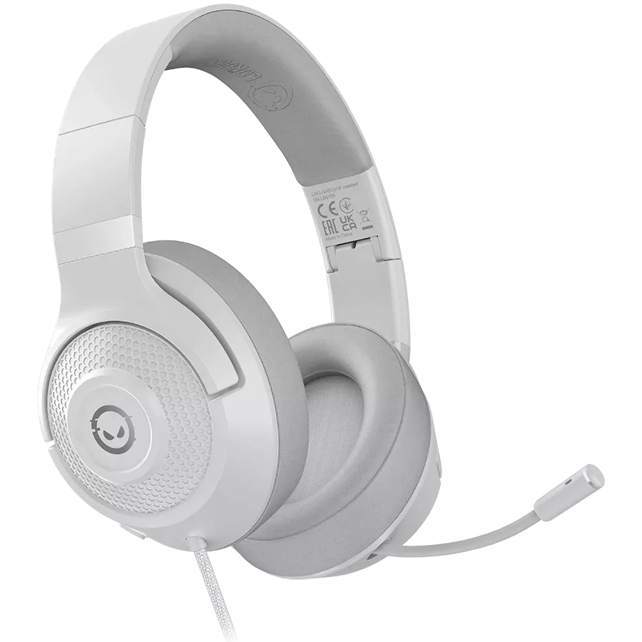 Headset LORGAR Noah 101 with Microphone, White — Image №1