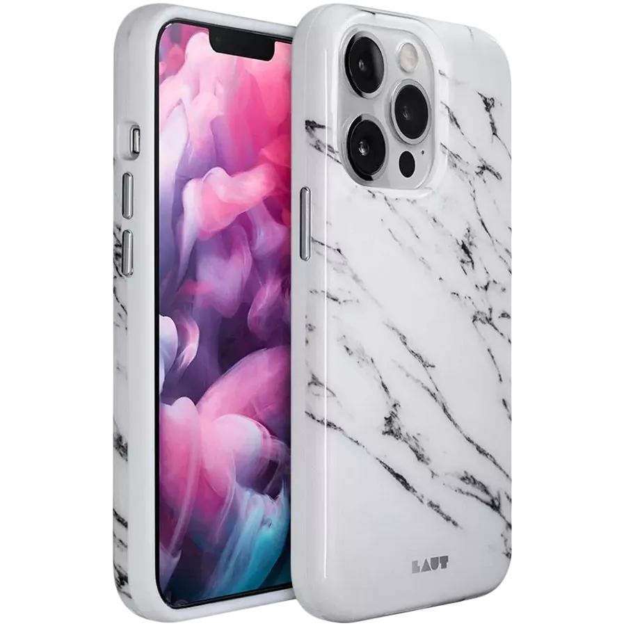 LAUT Protective Case Huex Elements Marble , White for iPhone 13 Pro — Image №1