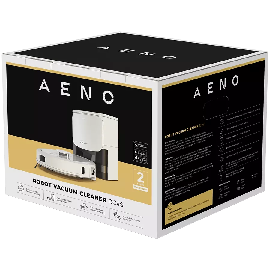 AENO RC4S Robotic Vacuum Cleaner White — Image №16