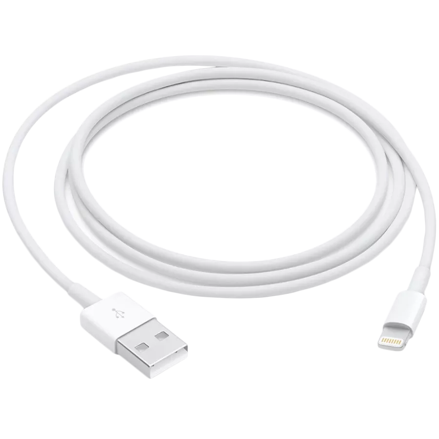 APPLE Кабель-переходник с USB на Lightning, Белый, 1м — image №1