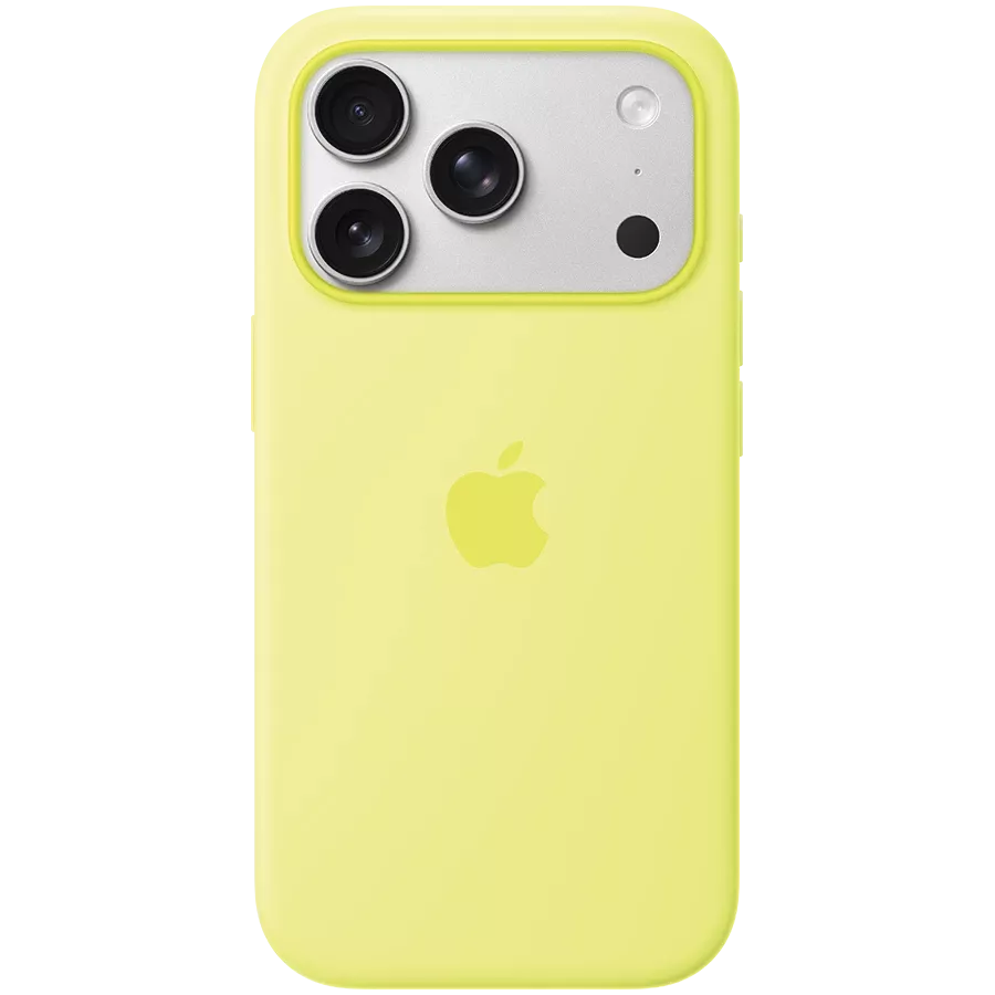 APPLE Silicone Case with MagSafe, Neon Yellow for iPhone 17 Pro — Image №1