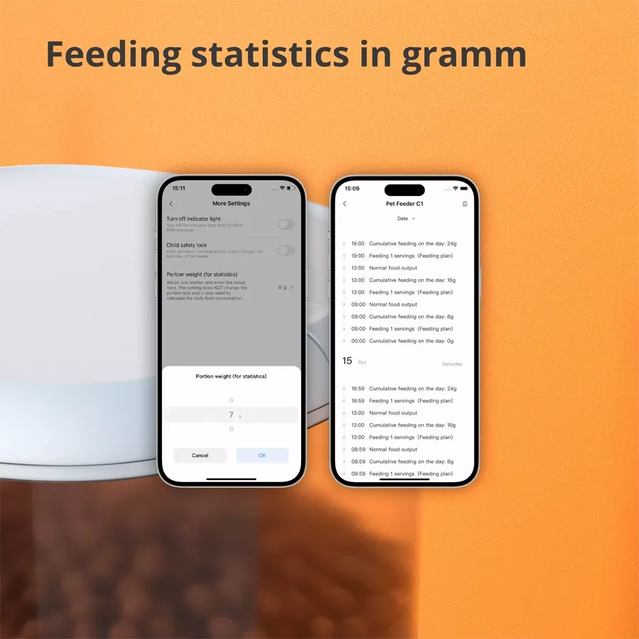 AQARA Smart Pet Feeder, White — Image №6