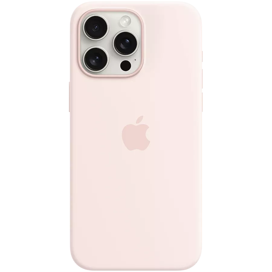 APPLE Θήκη Silicone Case with MagSafe με MagSafe, Ανοιχτό Ροζ for iPhone 15 Pro Max — Εικών №1