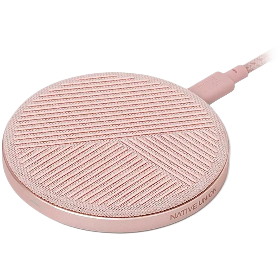 NATIVE UNION Wireless Charger, 10 W, Rose — Image №1