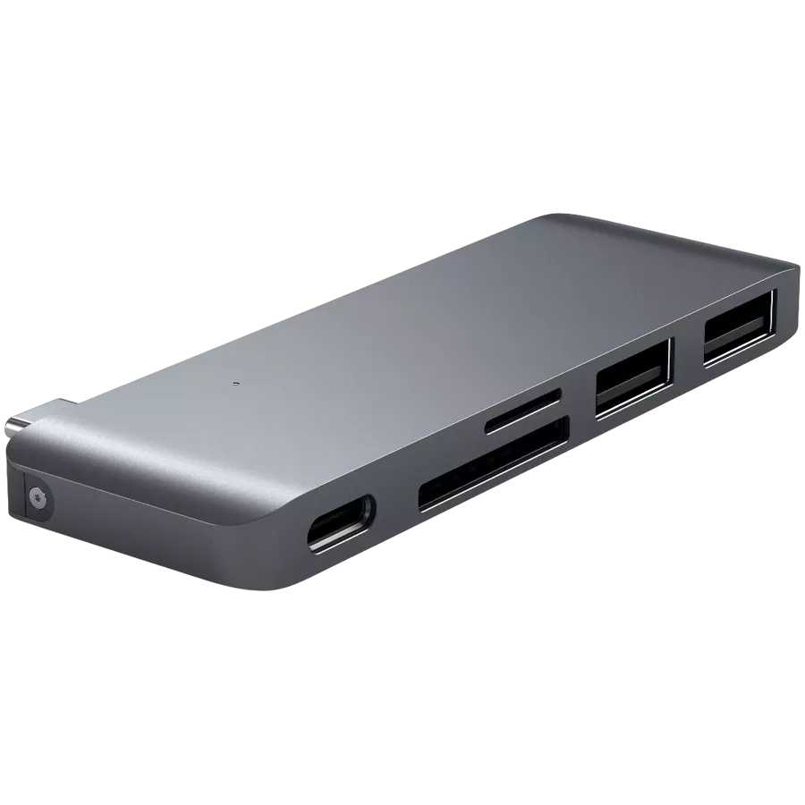 Адаптер Satechi Type-C USB 3.0 Passthrough Hub Space Gray — Зображення №2