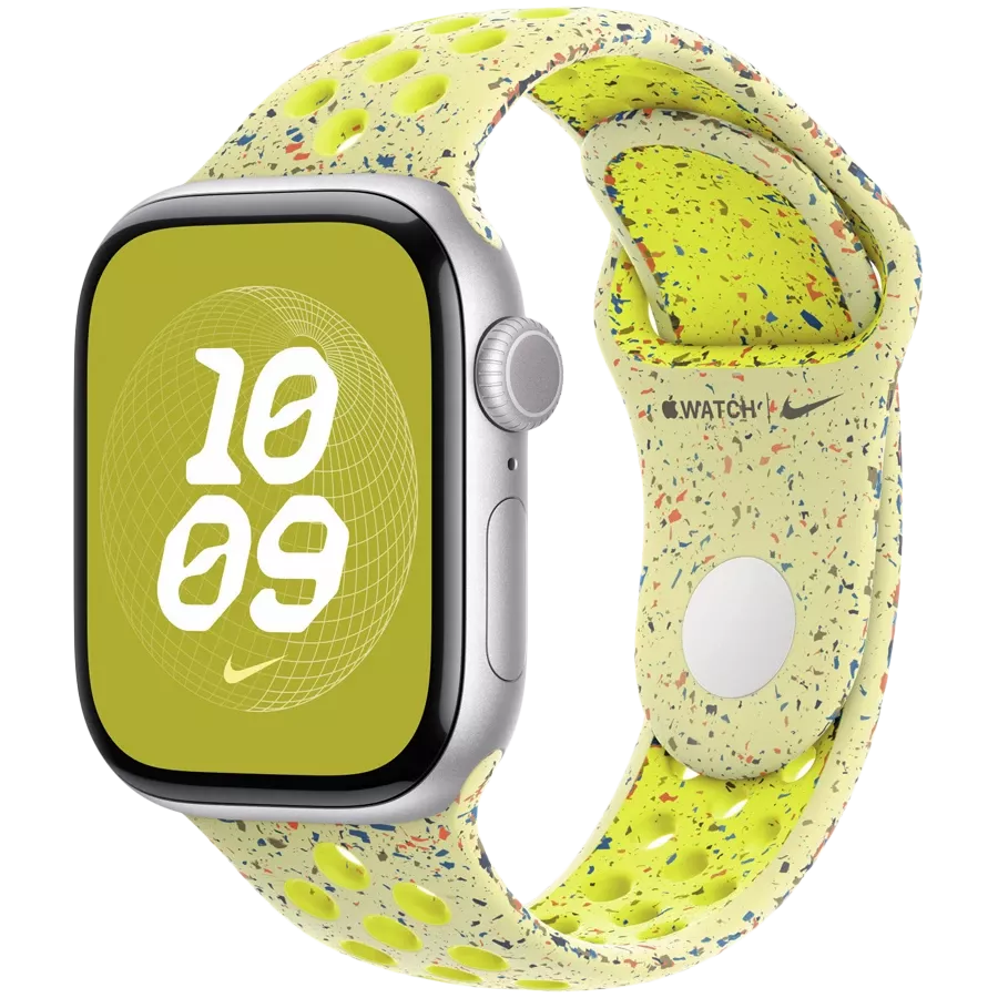 Ремінець APPLE 40mm Nike Sport Band - S/M & M/L Nike Sport Band Volt Splash за Apple Watch 40 mm — Зображення №2