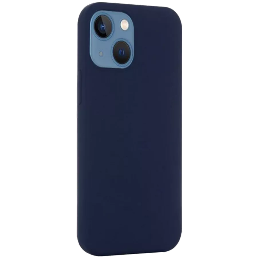 DECODED Case Leather MagSafe with MagSafe, Navy for iPhone 15 Plus — Image №1