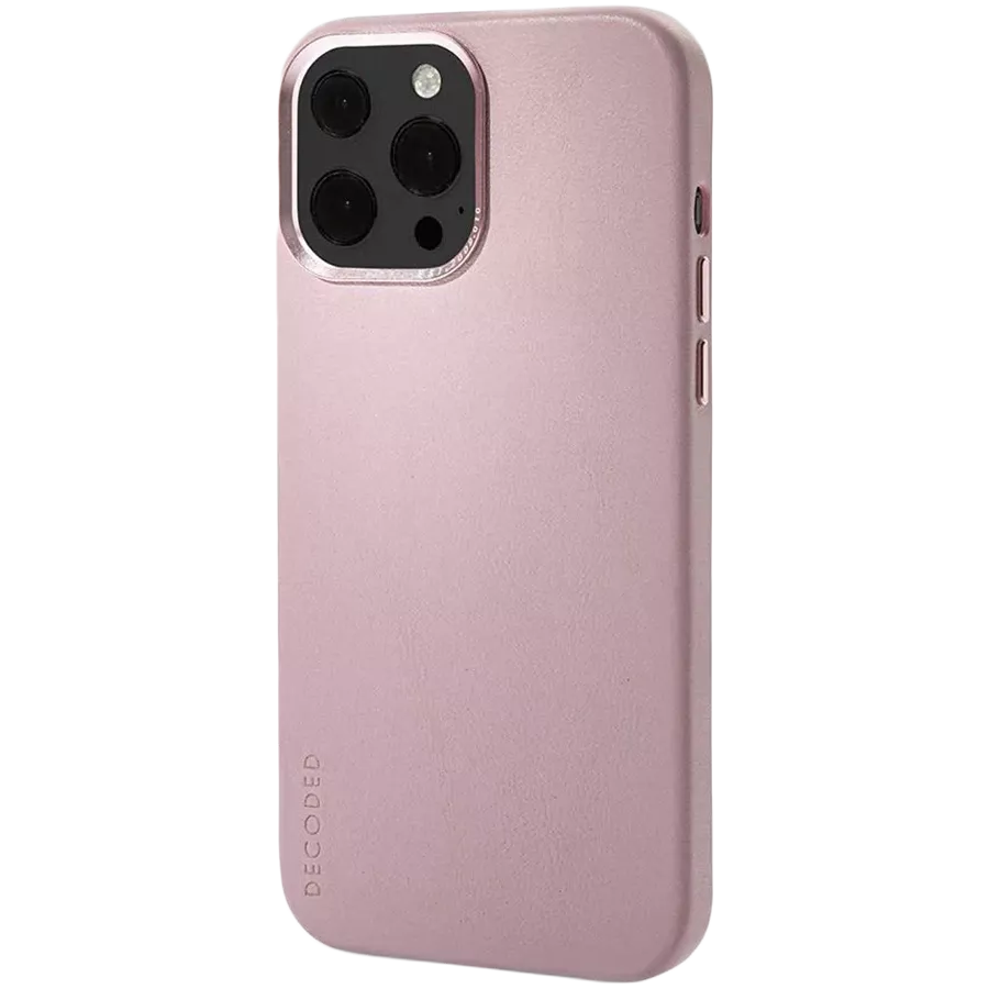 DECODED Case Leather Case with MagSafe, Powder Pink for iPhone 13 Pro Max — Image №2
