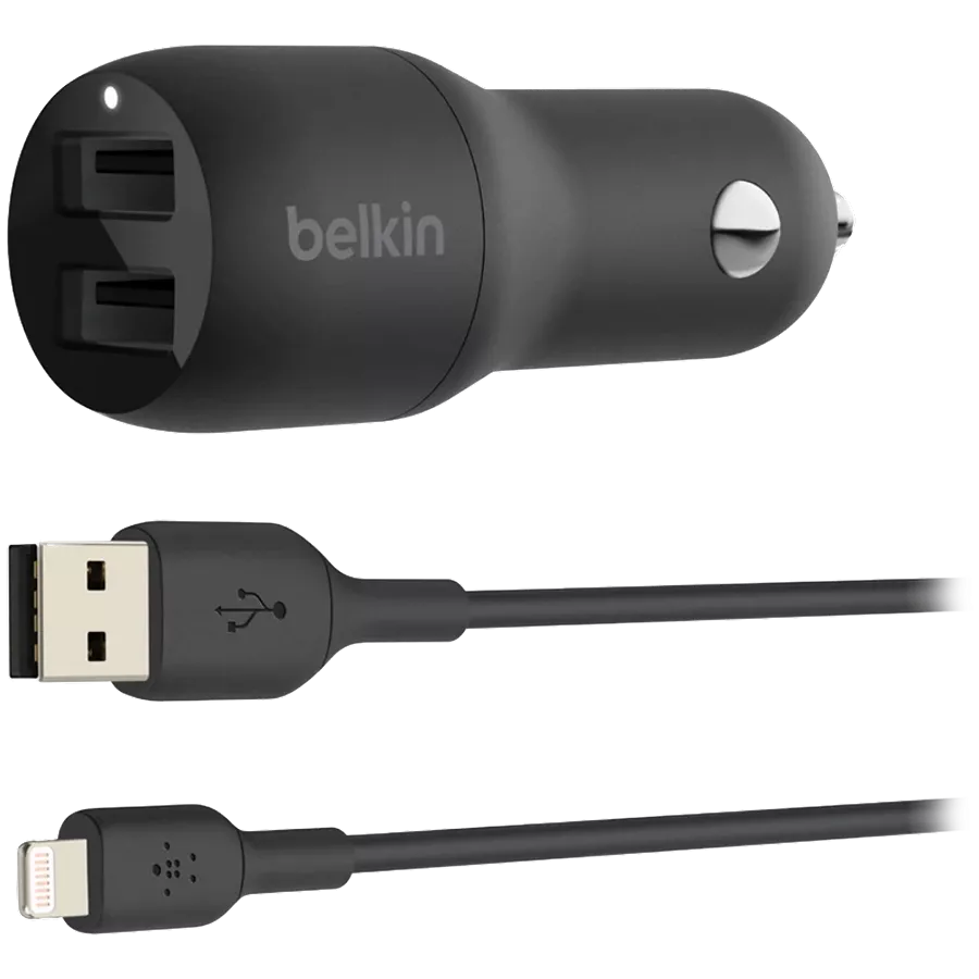 Car Adapter BELKIN 2*USB Type A, 24 vatt — Изображение №1