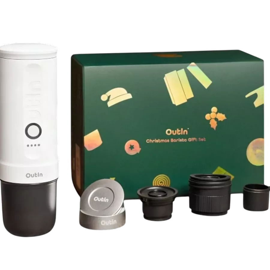 OUTIN Coffee Machine Plus Set, Pearl White — Image №1