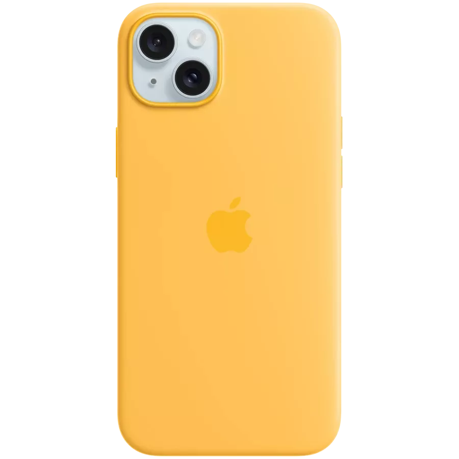 Чехол APPLE силиконовый с MagSafe для iPhone 15 Plus, Sunshine — image №1