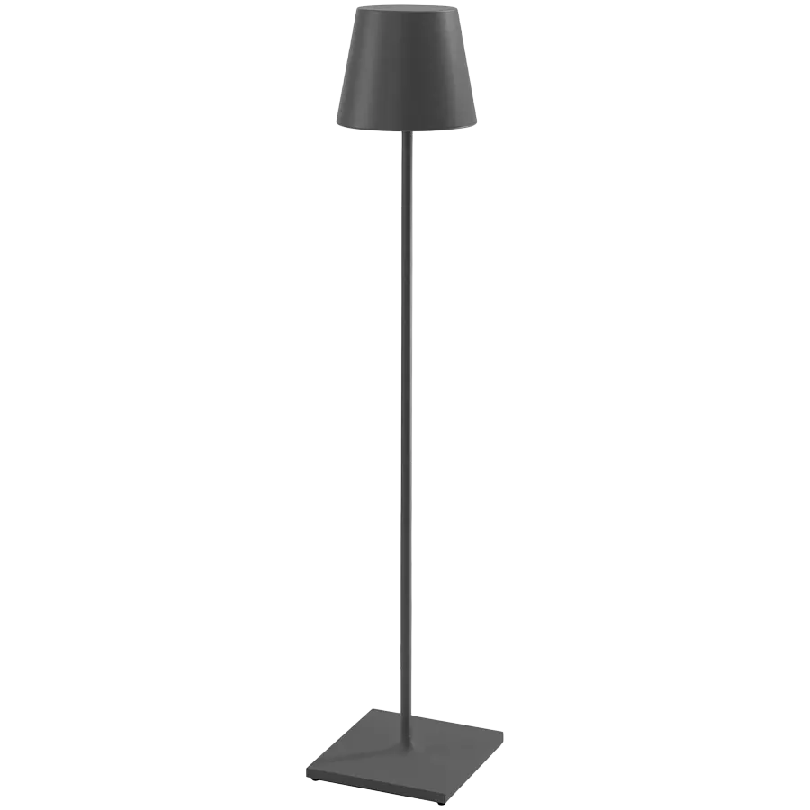 ZAFFERANO POLDINA PRO XXL FLOOR LAMP 280x1500mm. PAINTED MATT GREY 6.5W LED 510lm. — Image №1