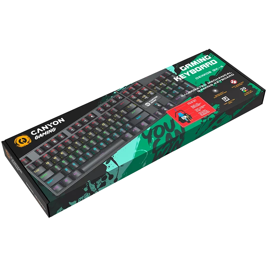 Игровая клавиатура CANYON Deimos GK-4 (CND-SKB4-US) — Изображение №3