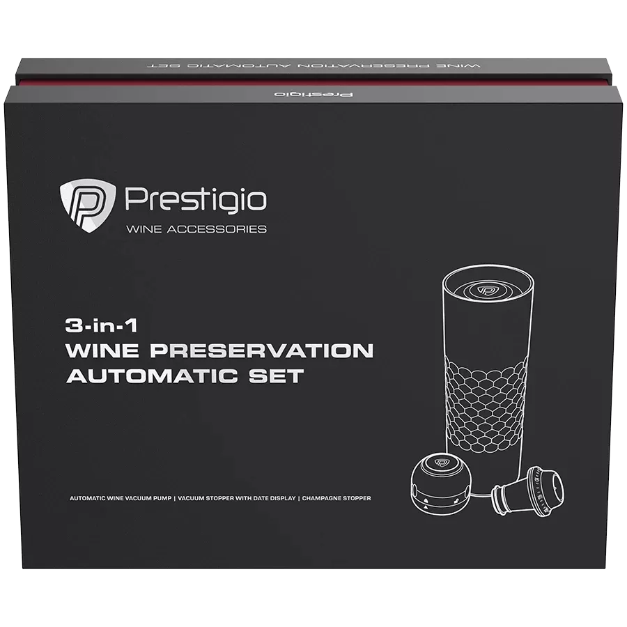 PRESTIGIO Автоматический набор для хранения вина, Чёрный — image №9