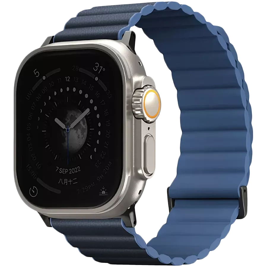 Band UNIQ Revix Premium Strap for Apple Watch 49 45 44 42 Revix Premium Ed Prussian Mist Blue for Apple Watch 42 44 45 49 mm purchase price instalments iSpace