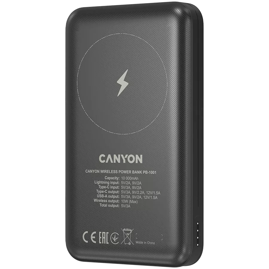 Зарядное устройство CANYON PB-1001, 10000 мА·ч, Li-pol — Изображение №5