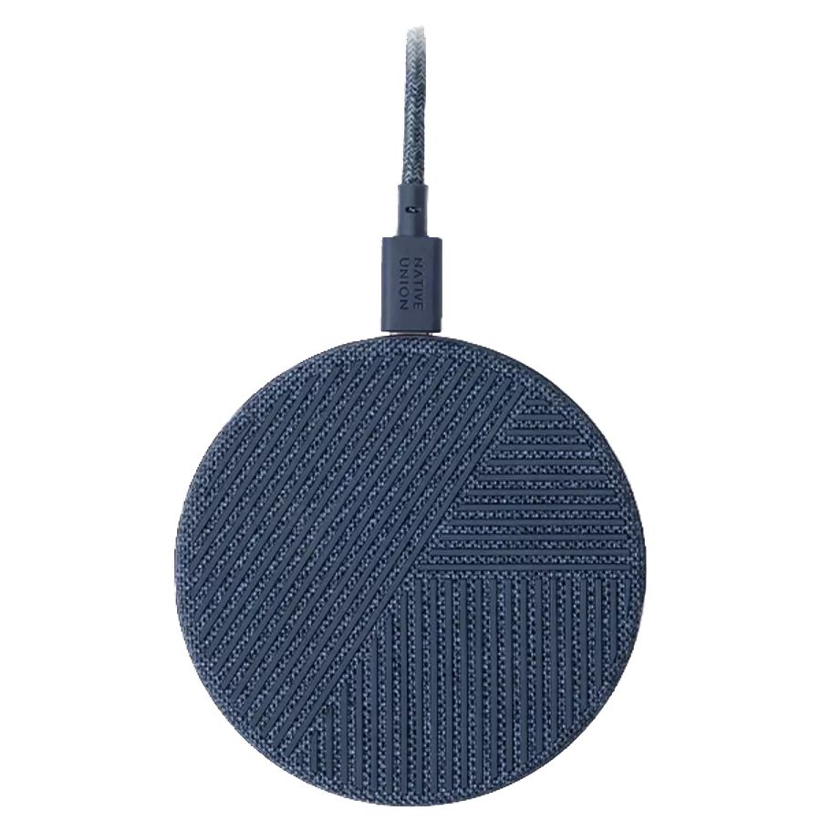 Беспроводное зарядное устройство NATIVE UNION Drop Charge Pad, 10 Вт, Индиго — image №2