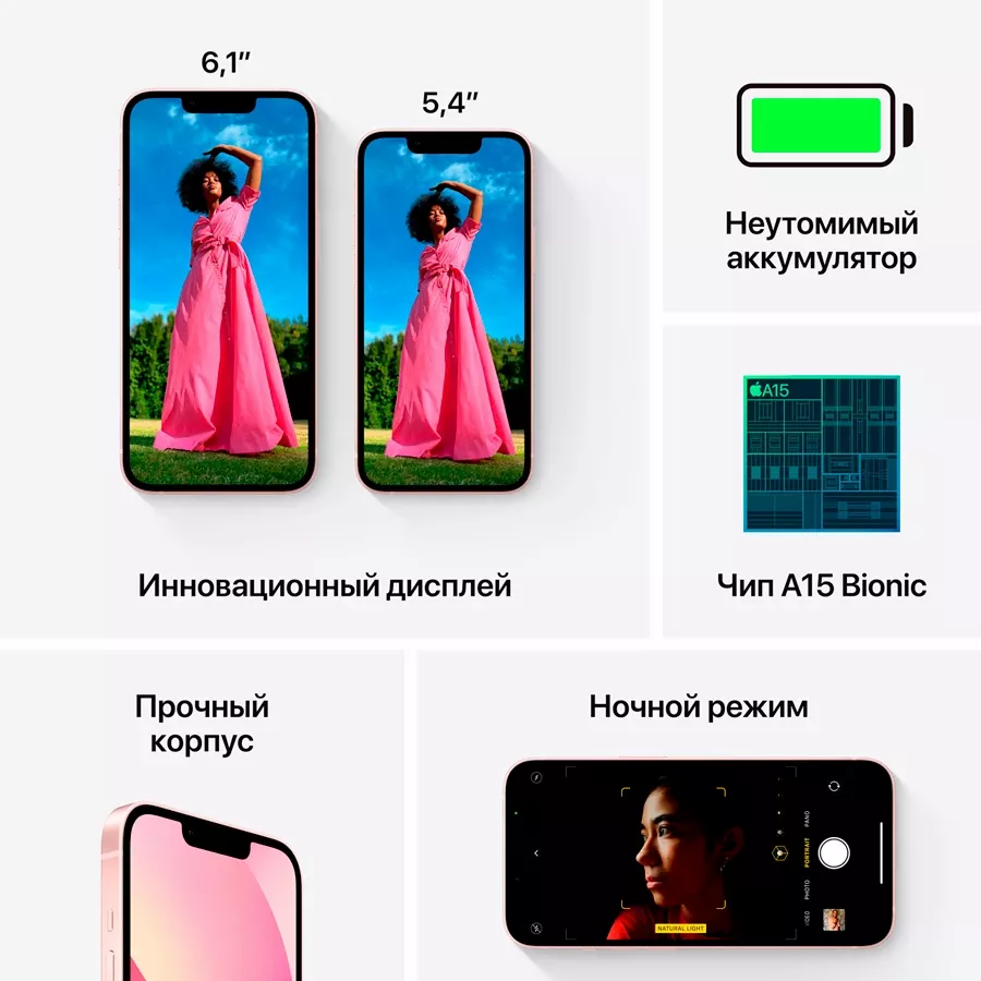 iPhone 13, 512 ГБ, Розовый — Изображение №5