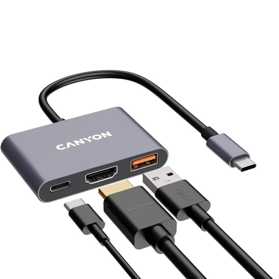 CANYON  DS-4  Multiport Adapter  Γκρι — Εικών №5