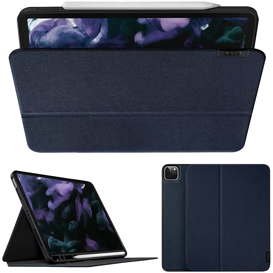 Обложка Smart Folio LAUT PRESTIGE Folio  Синяя для iPad Pro 12,9 дюйма (3-го, 4-го и 5-го поколения) — Изображение №5