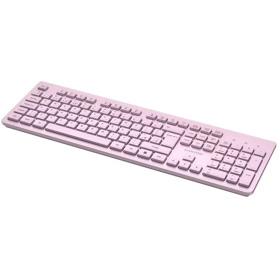 CANYON HKB-W01 Πληκτρολόγιο, Ασύρματο, Ροζ — Εικών №4