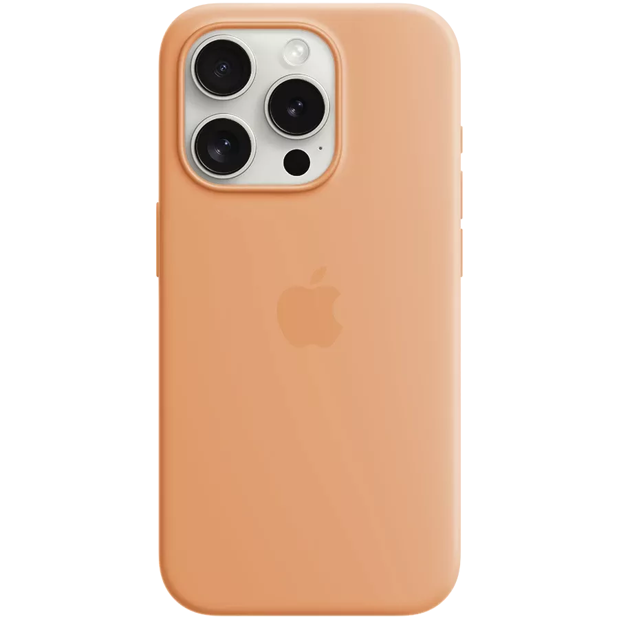 APPLE Θήκη Silicone Case with MagSafe με MagSafe, Orange Sorbet for iPhone 15 Pro — Εικών №1