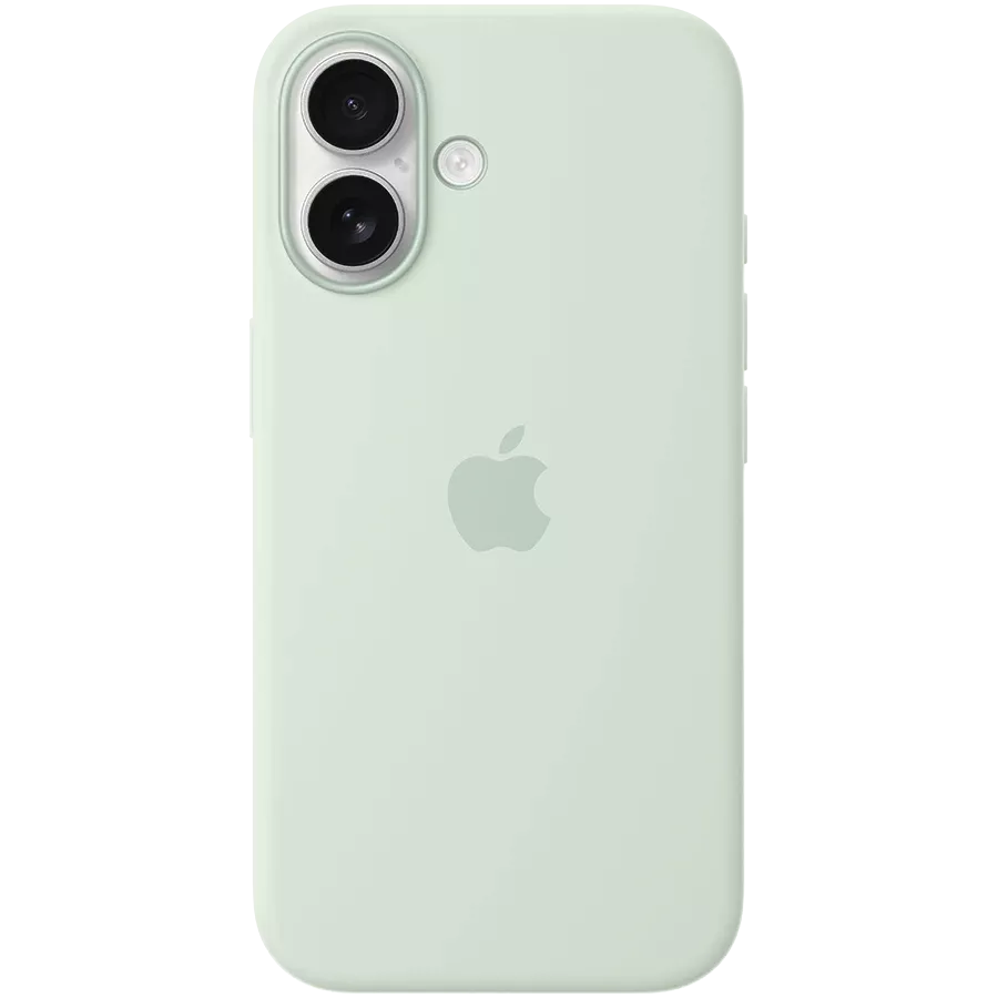 APPLE Чохол силіконовий з MagSafe Aquamarine для iPhone 16 — Зображення №1