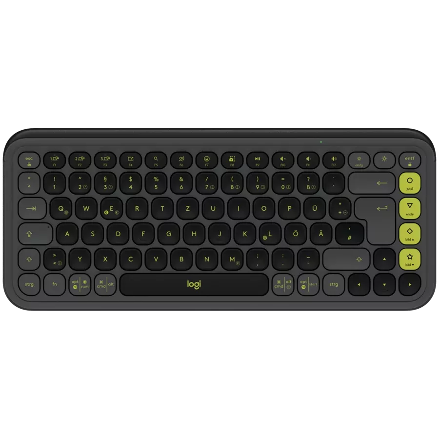 LOGITECH POP ICON KEYS Keyboard, Wireless, Graphite, US EN — Image №1