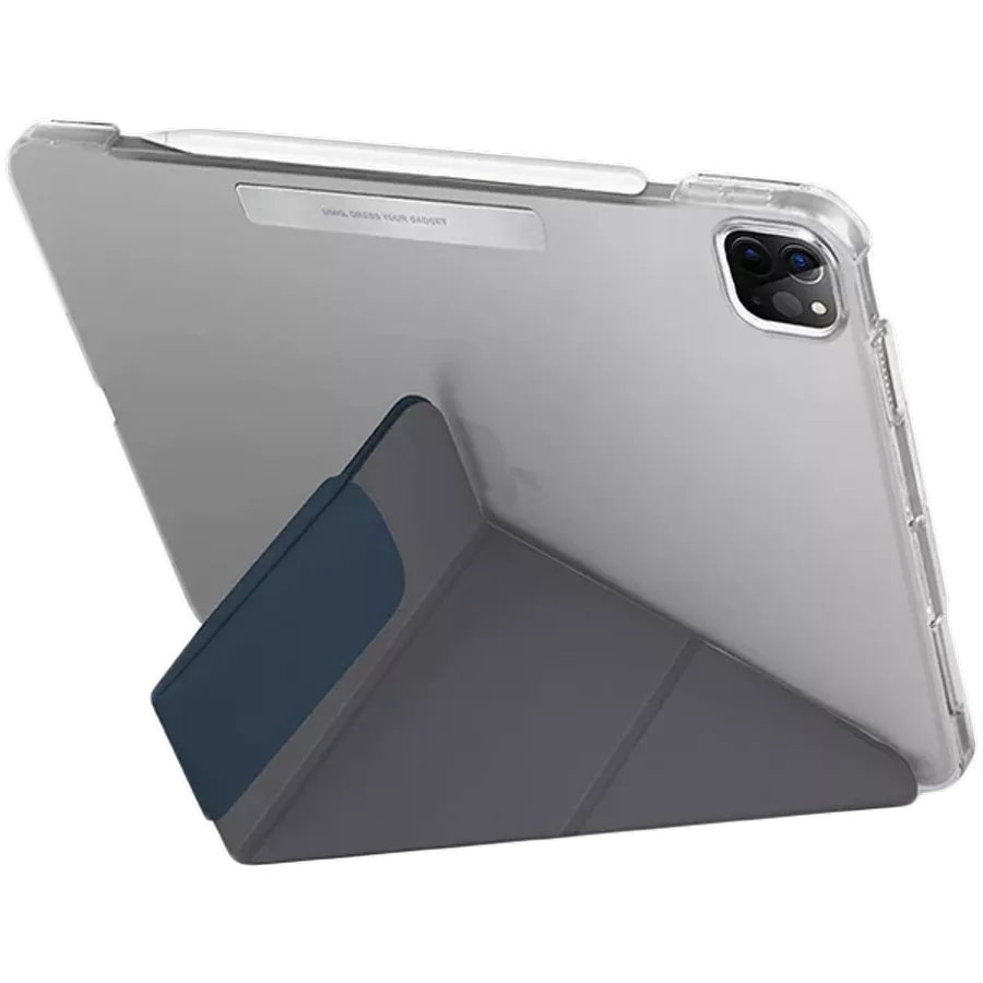 Обложка Smart Folio UNIQ Camden  Синяя для iPad Pro 11 дюймов (3-го поколения) — Изображение №3