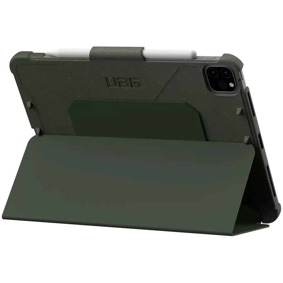 Обложка Smart Folio UAG BIODEGRADABLE OUTBACK  Оливковая для iPad Air (5-го поколения) — Изображение №4