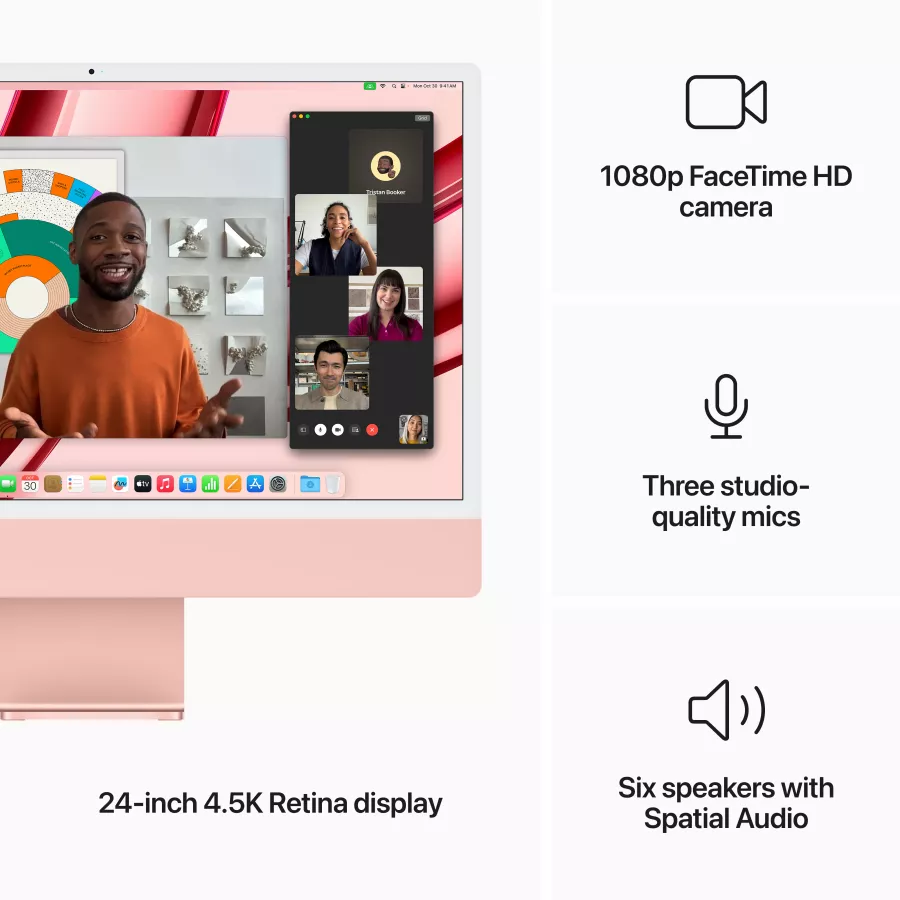 iMac 24" M3, 8C CPU 8C GPU, 8GB 256GB SSD, Pink — Image №5
