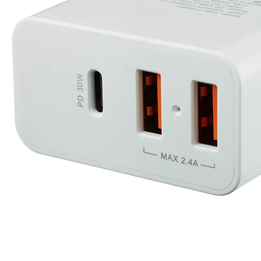 Адаптер питания CANYON H-08 3*USB/USB-C, 42 Вт — Изображение №2