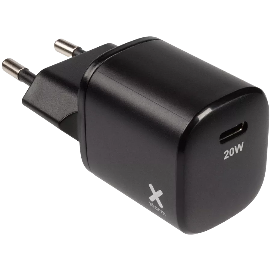 XTORM Προσαρμογέας ρεύματος USB-C, 20 βατ, Μαύρος — Εικών №1