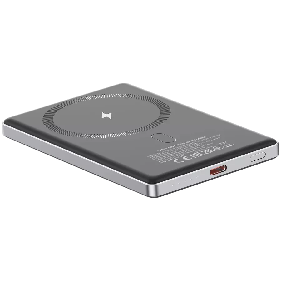 Зарядное устройство CANYON OnPower 505, 5000 мА·ч, Тёмно-серый — image №5