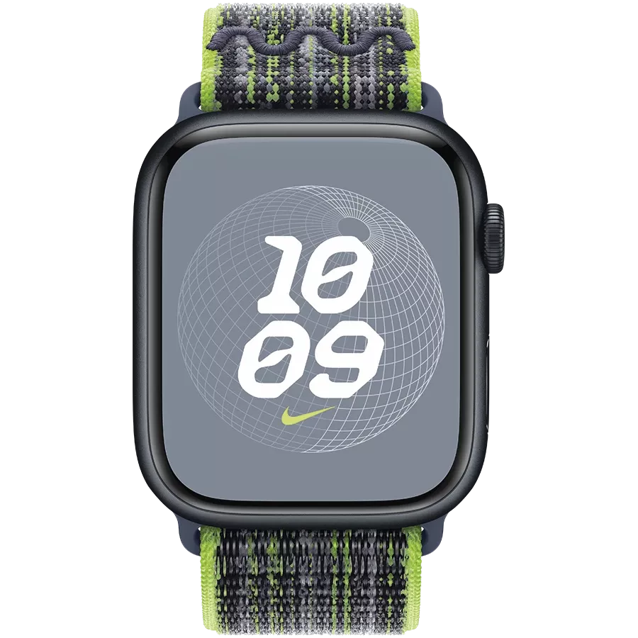 Ремінець APPLE 45mm Nike Sport Loop Nike Sport Loop Bright Green/Blue за Apple Watch 42/44/45/49 mm — Зображення №3