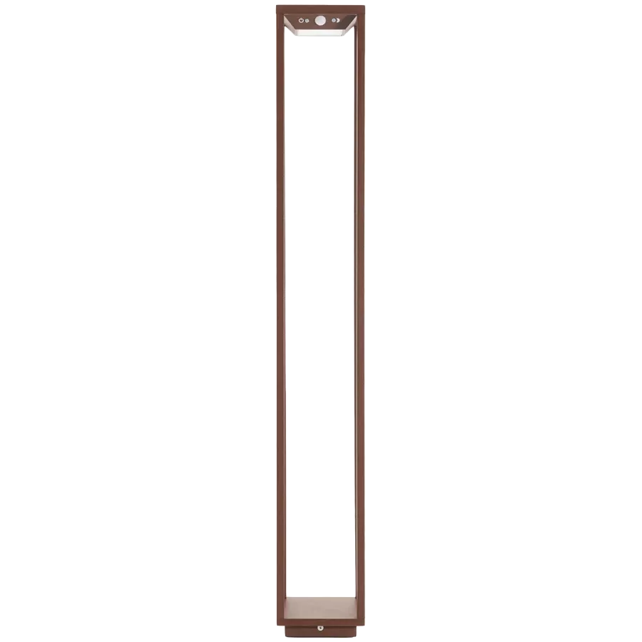 ZAFFERANO HOME SOLAR FLOOR LAMP 140x140x1000mm. 2.2W - IP54 - RUST — Image №1