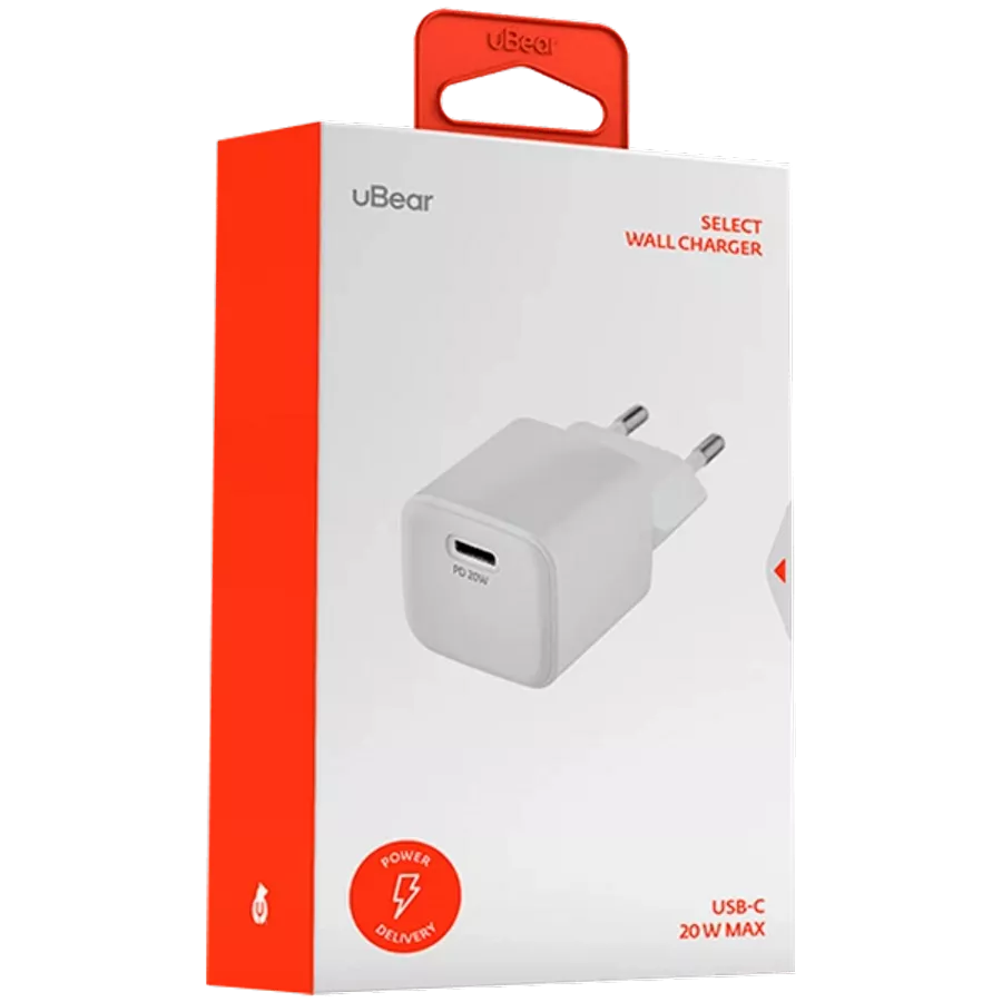 Адаптер питания UBEAR USB-C, 20 Вт — image №2
