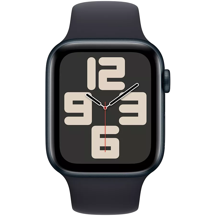 Apple Watch SE GPS Gen.2 (2023), 44мм, Тёмная ночь, Спортивный ремешок цвета «тёмная ночь», M/L — image №2