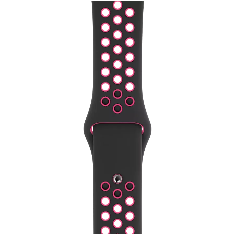 Band APPLE 44mm Nike Sport Band - S/M & M/L Black/Pink Blast — Image №1