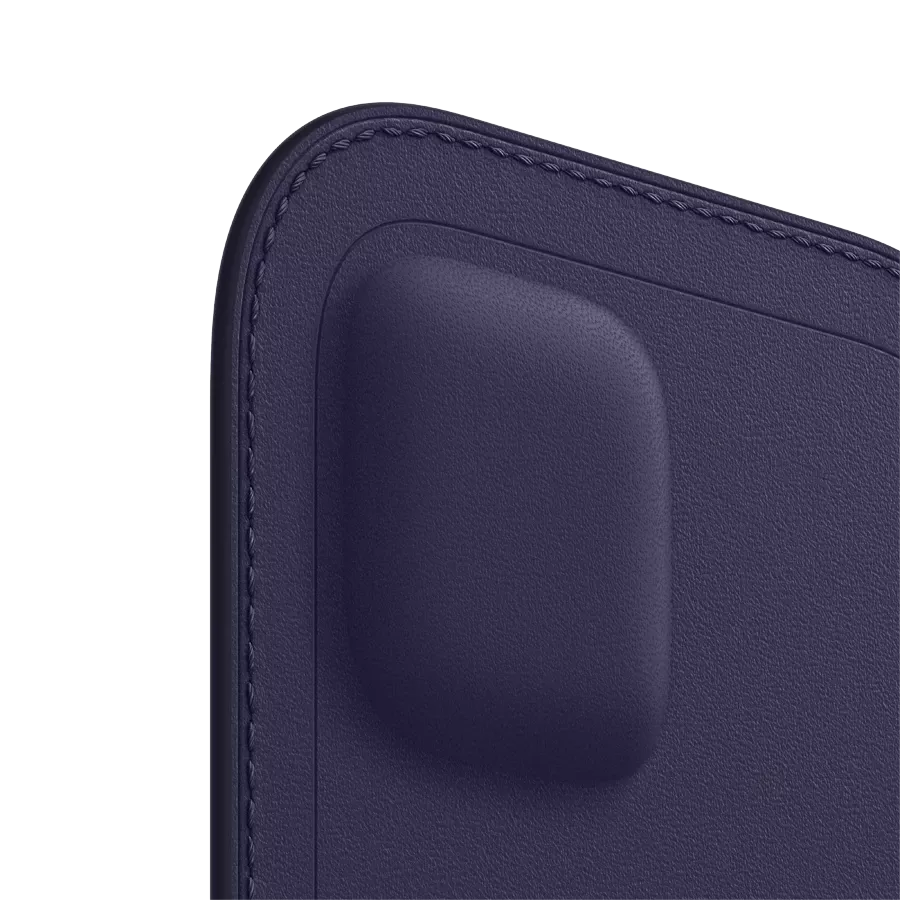APPLE Чехол кожаный с MagSafe Deep Violet для iPhone 12 Pro Max — image №3