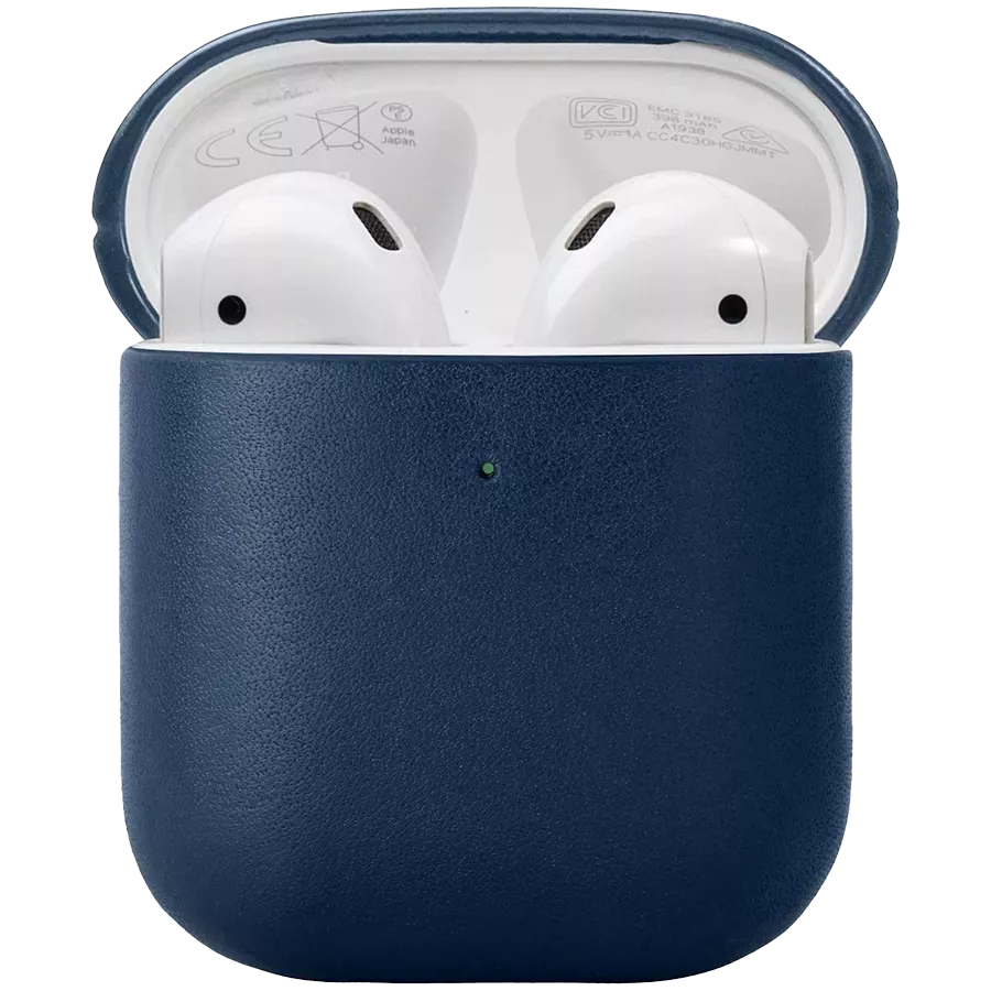 NATIVE UNION Чехол LEATHER CASE  Синий для AirPods (Gen1/2) — image №1