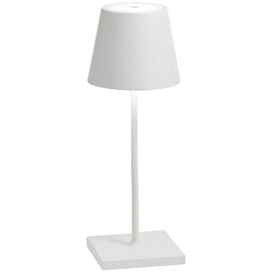 ZAFFERANO POLDINA MINI PRO TABLE LAMP 111x300mm. MATT WHITE 2.2W LED 183/203lm. — Image №1