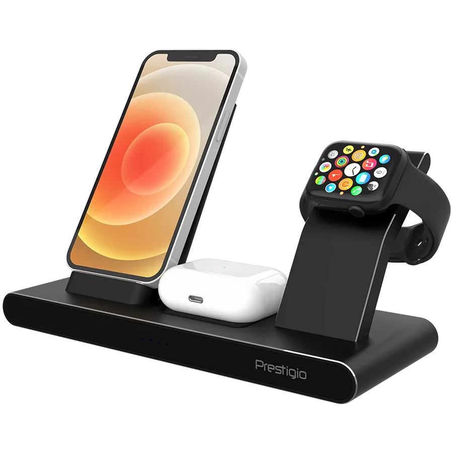 PRESTIGIO ReVolt A7 Wireless Charger, 10 W, Black — Image №5
