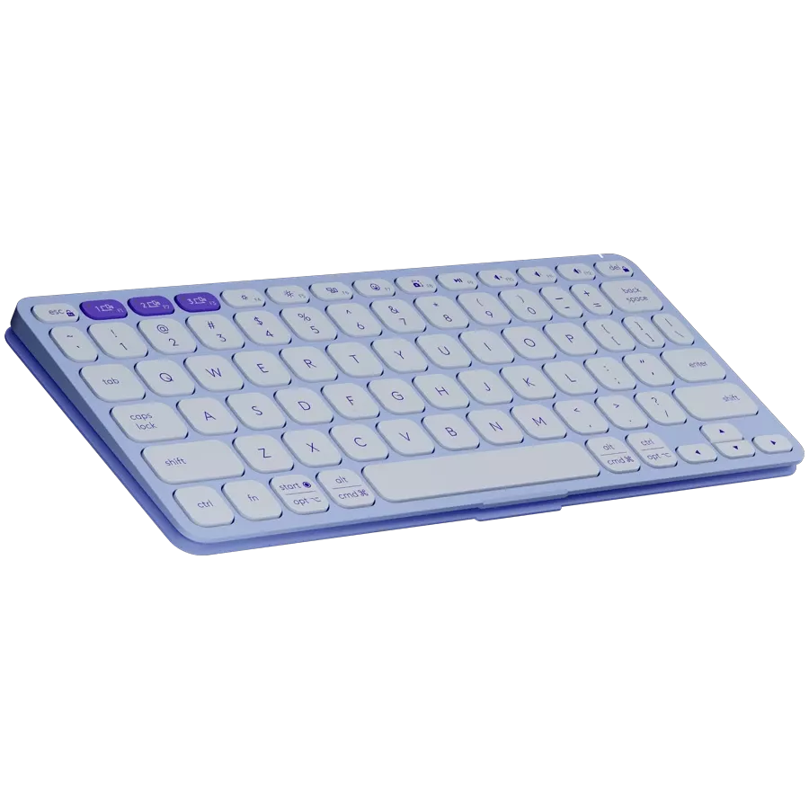 Клавиатура LOGITECH Keys-To-Go 2, Беспроводное, Лиловый, США — Изображение №2