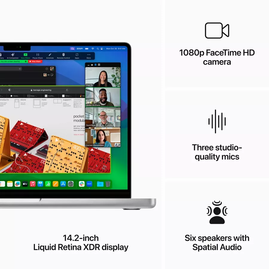 MacBook Pro 14.2"  M3 Pro (11C CPU/14C GPU), 18 GB, 512 GB, Silver — Image №5