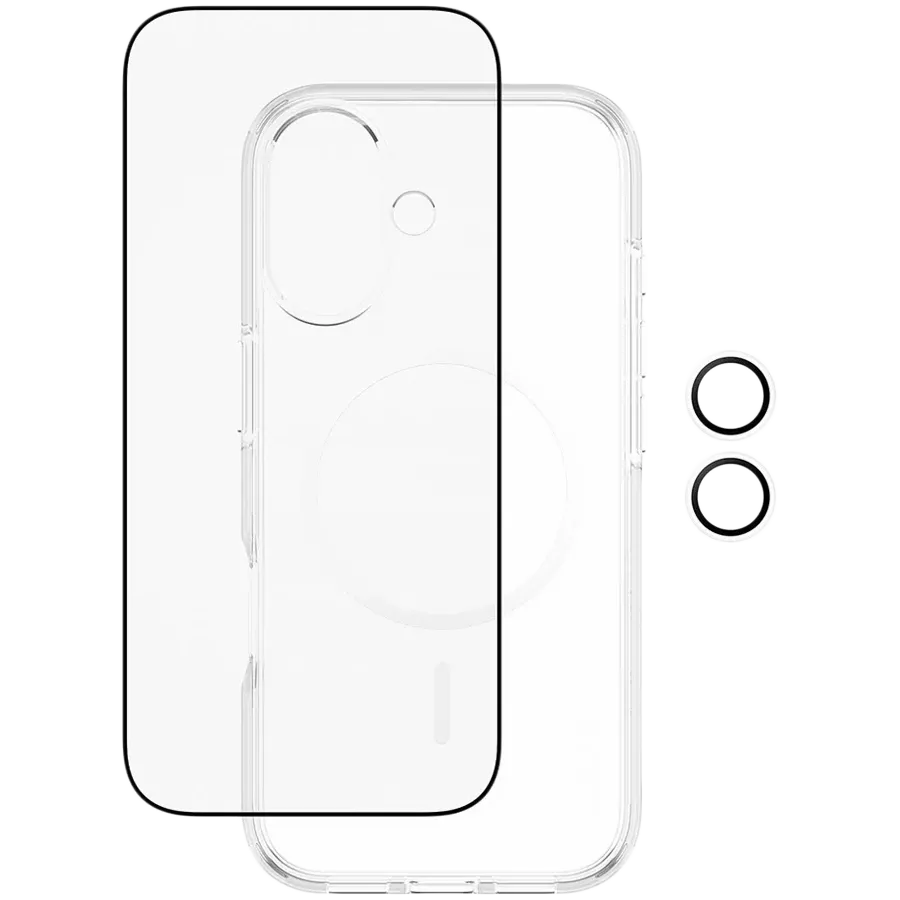 PANZERGLASS Case 3-in-1 Flagship Combat Bundle with MagSafe, Clear for iPhone 17 — Image №1